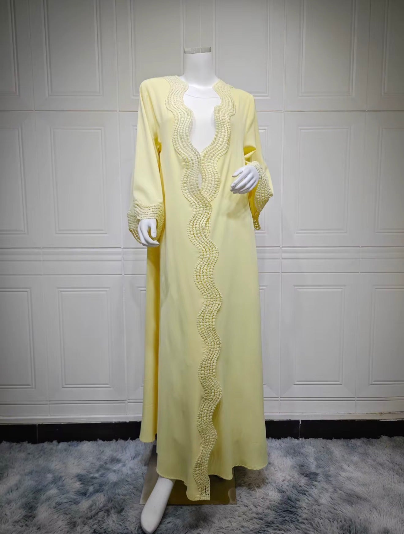 Threadwork Open Abaya - Single