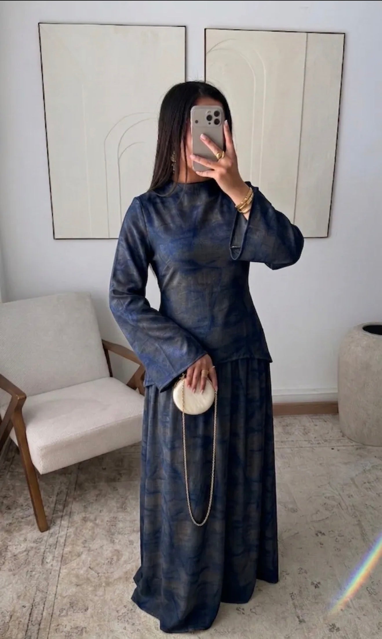 Lina Marble Skirt Set