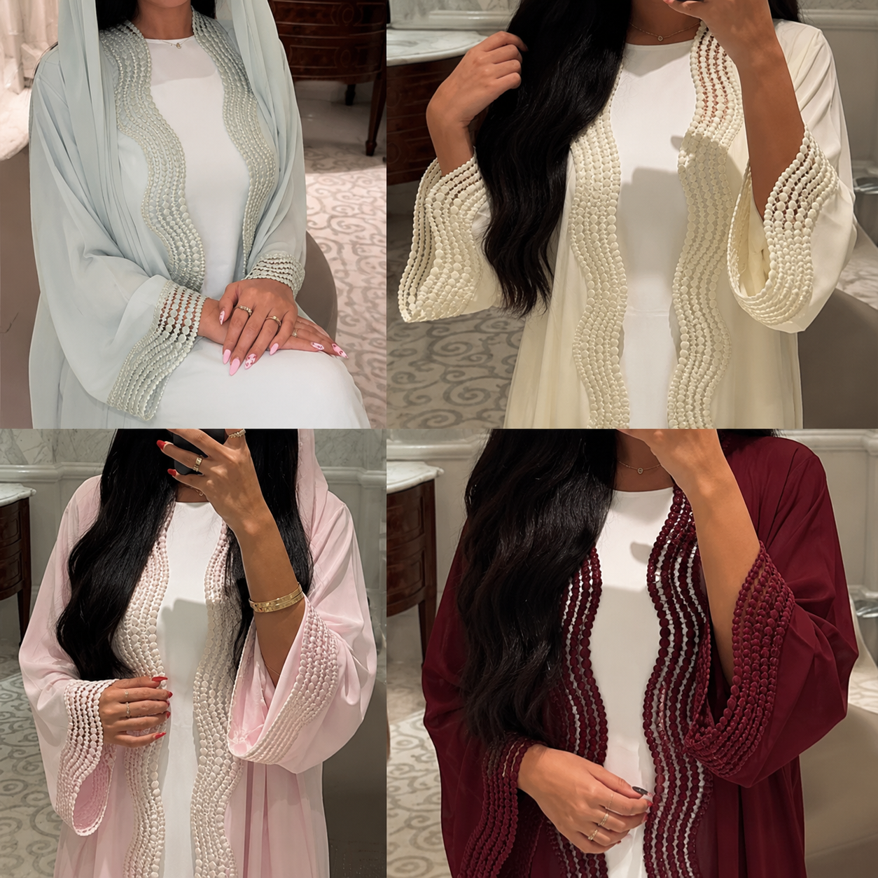 Threadwork Open Abaya - Single