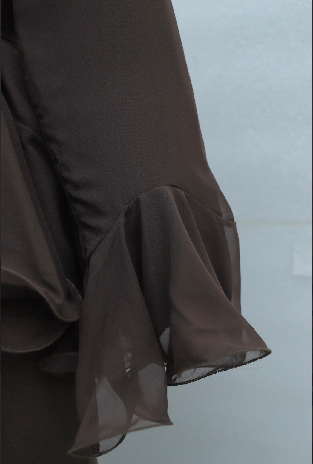 Ruffle Chiffon Pant Set