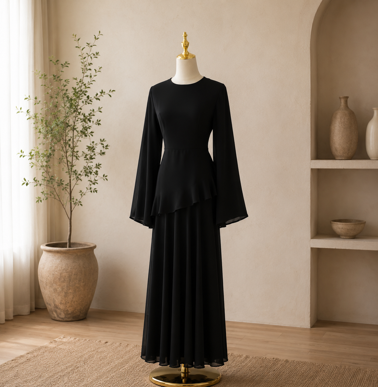 Grace Ruffle Maxi Dress