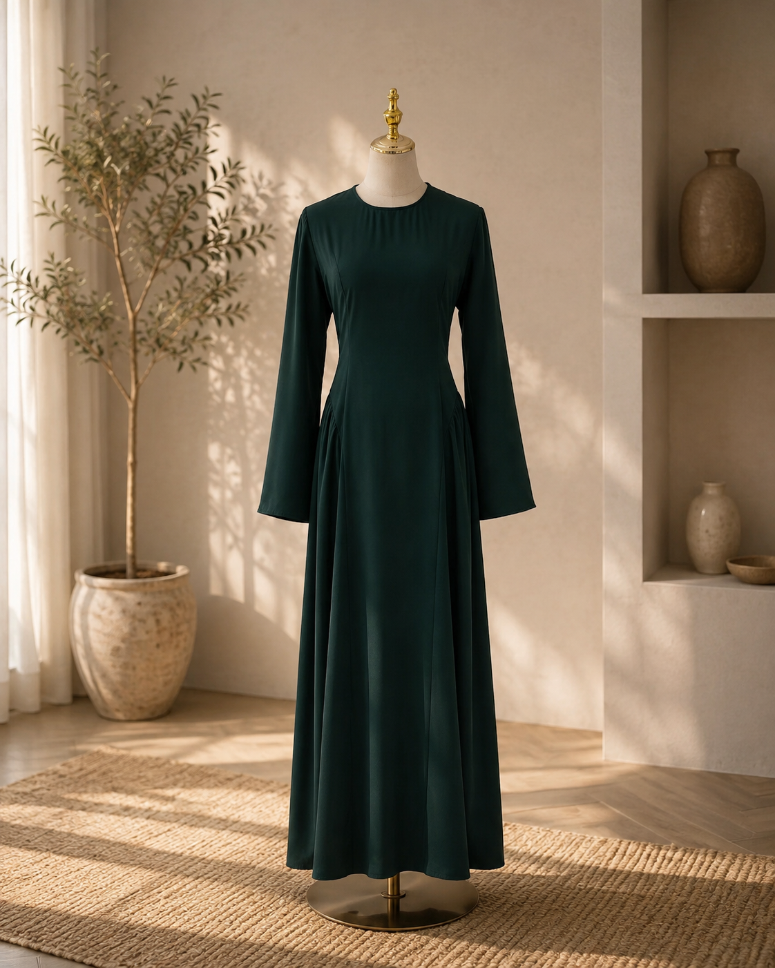 Lace-Up Maxi Dress
