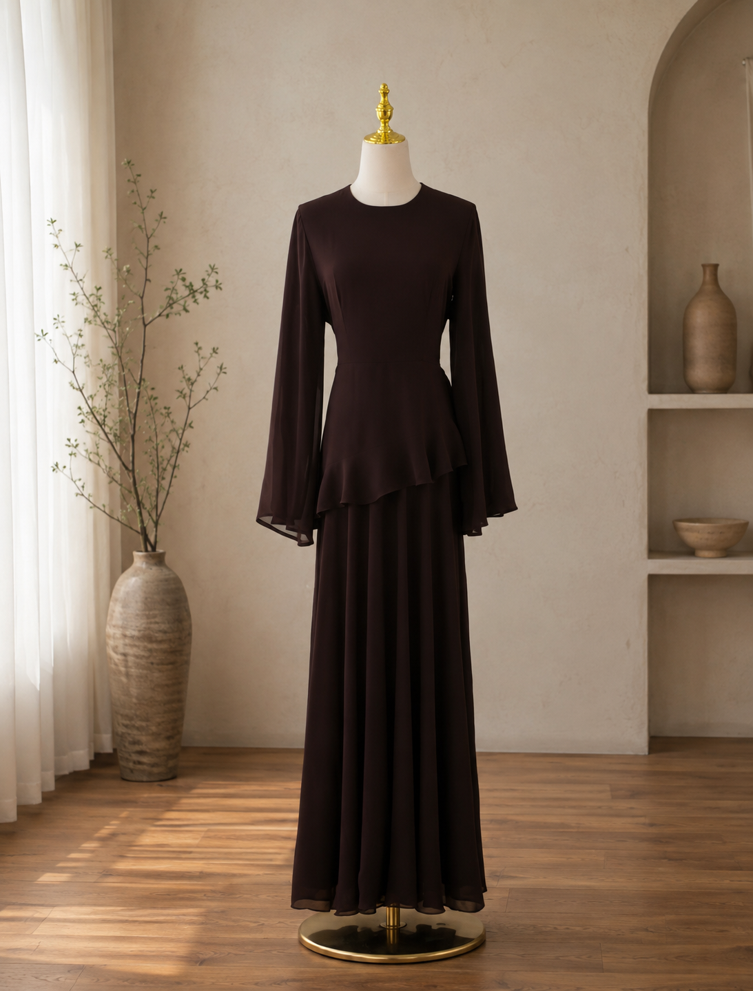 Grace Ruffle Maxi Dress