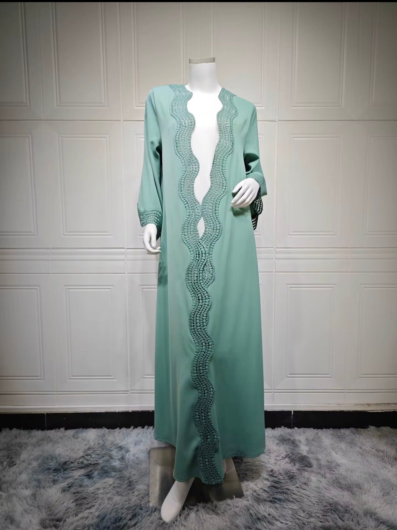 Threadwork Open Abaya - Single