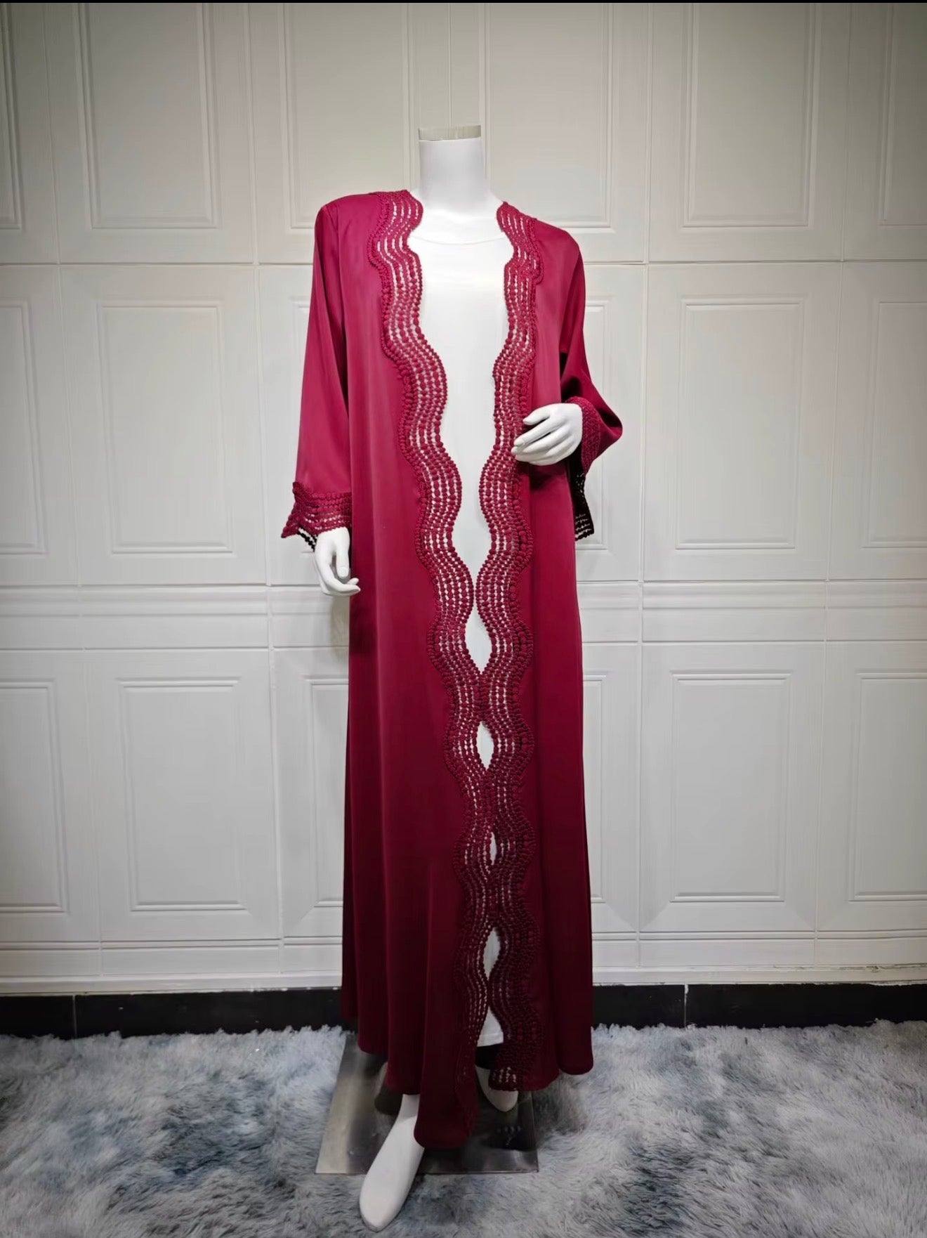 Threadwork Open Abaya - Single