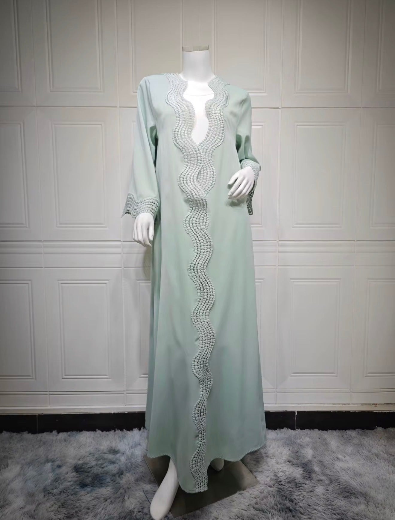 Threadwork Open Abaya - Single