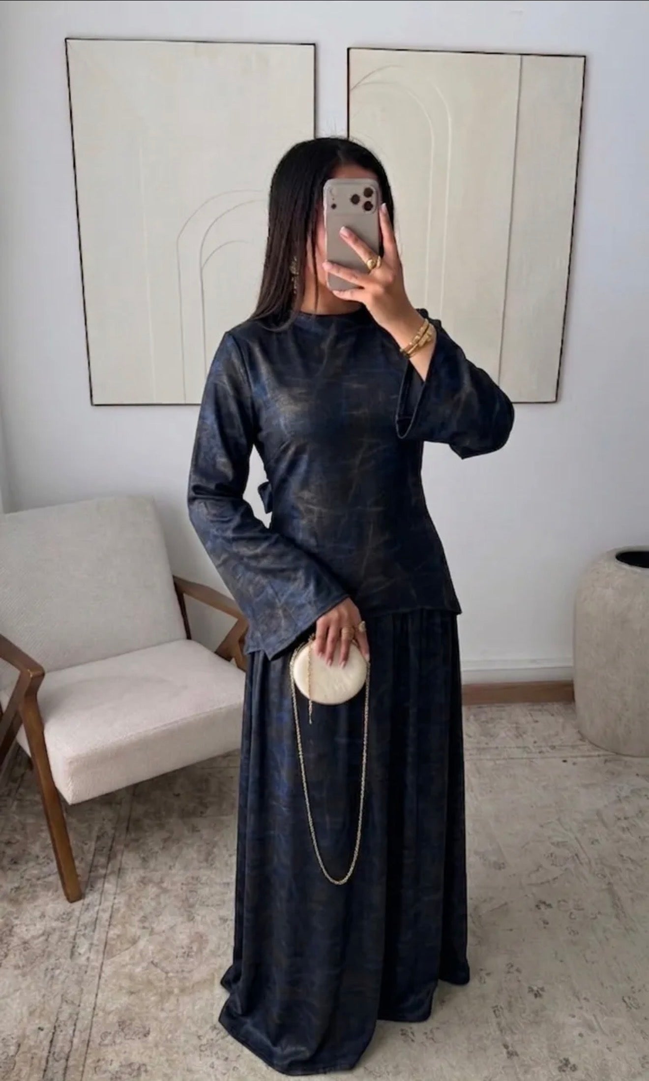 Lina Marble Skirt Set