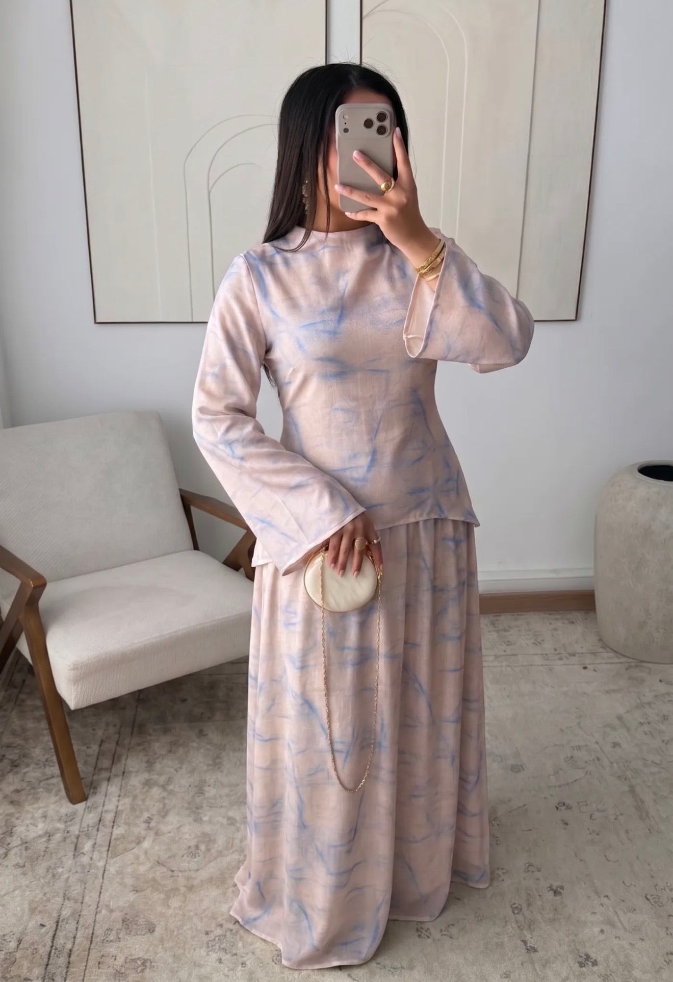 Lina Marble Skirt Set